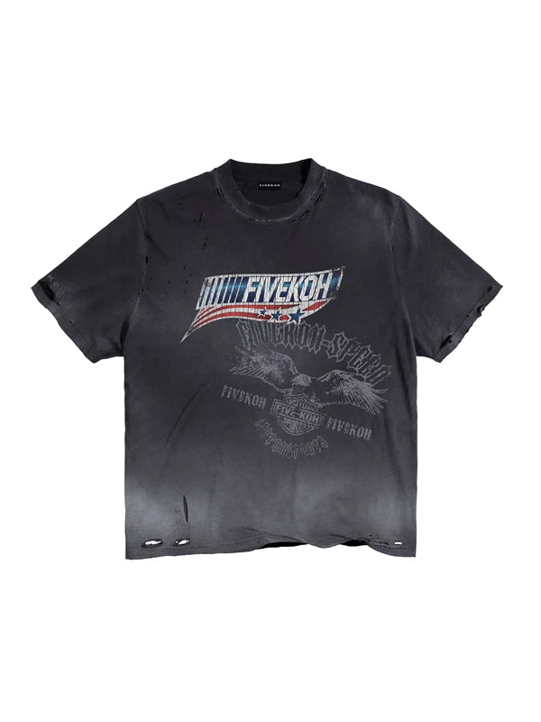 ,6103107553884,6103107553885,6103107553886,6103107553887, Distressed Motorsport Graphic Boxy T-Shirt