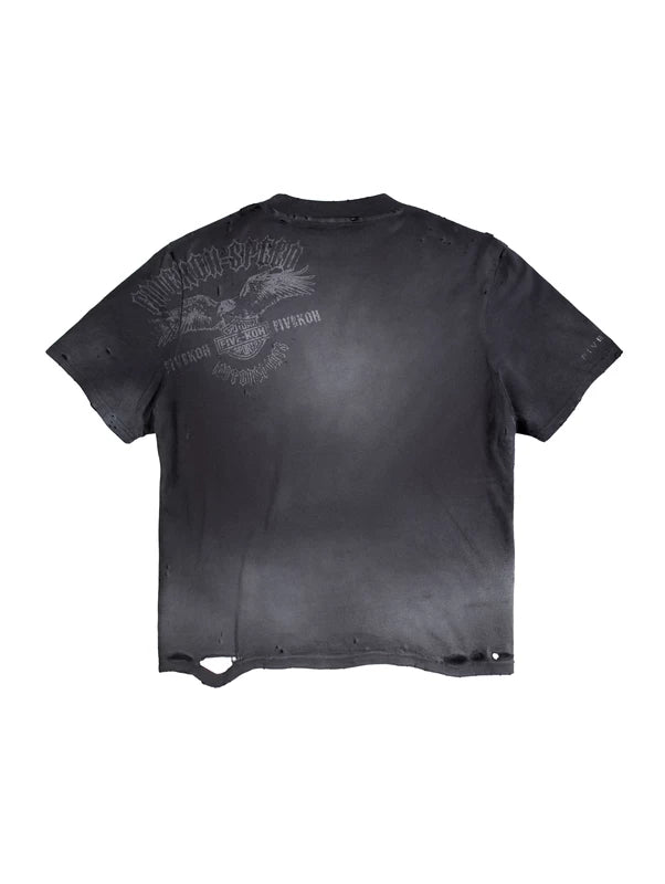 Distressed Motorsport Graphic Boxy T-Shirt 2