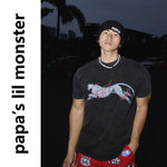 6062979821305,6062979821306,6062979821307,6062979821308, Distressed Panther Print Short-Sleeve T-Shirt