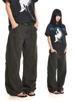 Distressed Patchwork Cargo Pants 1