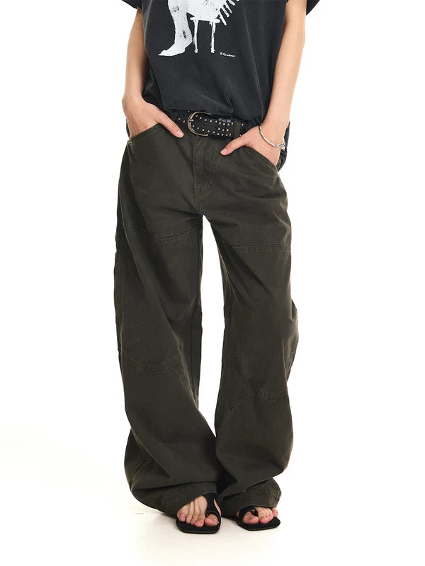 Distressed Patchwork Cargo Pants 2