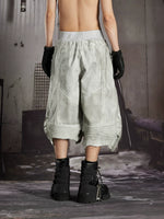 Distressed Patchwork Functional 3D Cut Pants 4