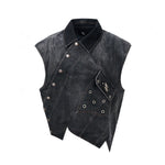 5937389527920,5937389527921,5937389527922,5937389527923, Distressed Patchwork Wide-Leg Floor-Length Jeans