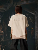 Distressed Portrait Graphic Oversized T-Shirt 3