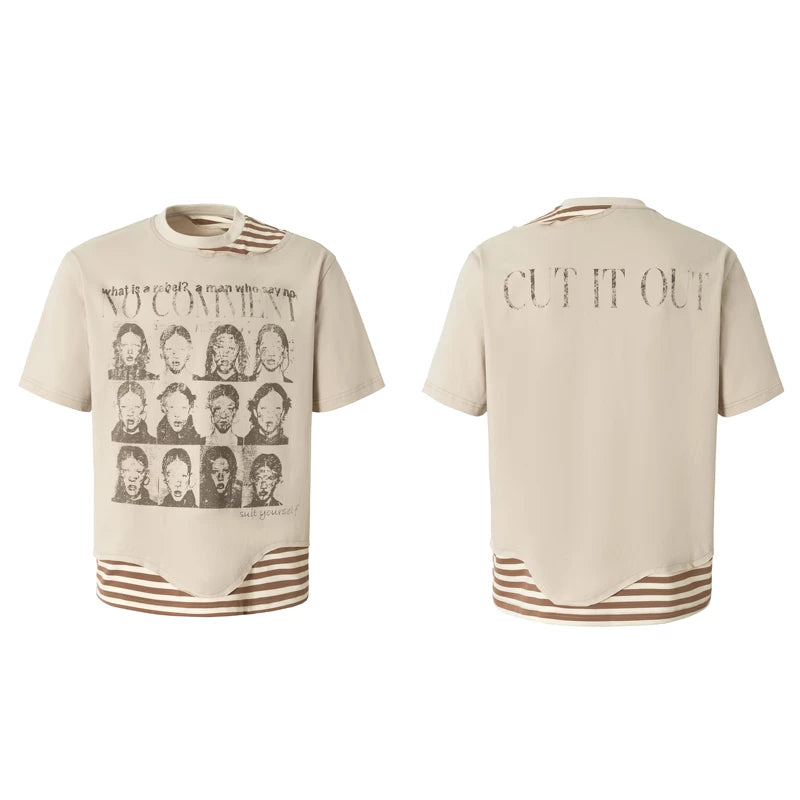 6042288396506,6042288396507,6042288396508,6208289122168, Distressed Portrait Graphic Oversized T-Shirt