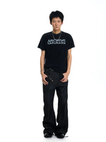 Distressed Print Boxy Fit T-Shirt 5