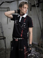 Distressed Print Cotton Polo Shirt 2