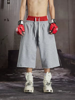 Distressed Print Loose Fit Sweatpants 2