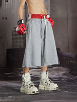 Distressed Print Loose Fit Sweatpants 3