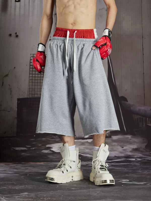 Distressed Print Loose Fit Sweatpants 5
