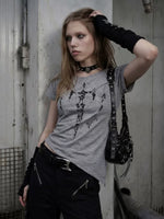 Distressed Print Slim Fit Cotton T-Shirt 2