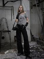 Distressed Print Slim Fit Cotton T-Shirt 5