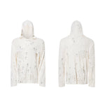 6034605800201,6034605800202,6034605800203,6034605800204, Distressed Rhinestone Cross Hooded Knit Sweater