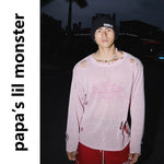 6068925717478,6068925717479,6068925717480, Distressed Ripped Sheer Knit Sweater
