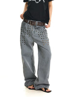 Distressed Rivet Cargo Pants 3