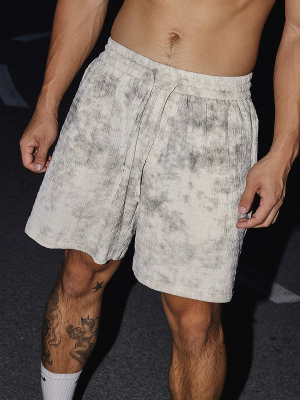 Distressed Short-Sleeve Shirt and Shorts Set 5