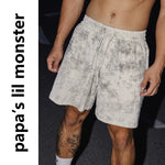 5918338085376,5918338085378,5918338085380, Distressed Short-Sleeve Shirt and Shorts Set