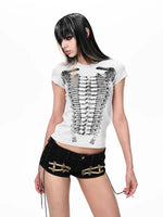 Distressed Slim Fit Graphic T-Shirt 3