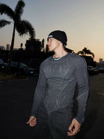 Distressed Slim Fit Long Sleeve T-Shirt 3