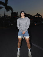 Distressed Slim Fit Long Sleeve T-Shirt 5