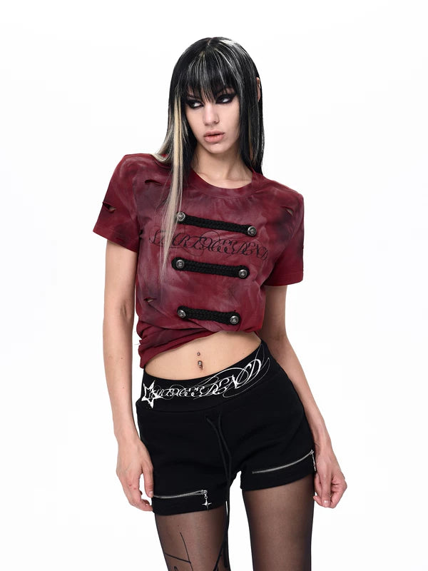 Distressed Slim Fit Short-Sleeve T-Shirt 3