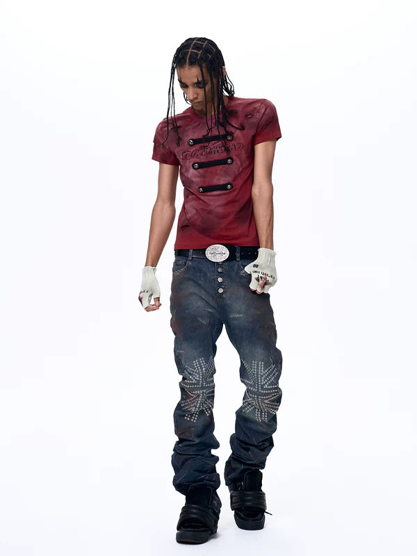 Distressed Slim Fit Short-Sleeve T-Shirt 5