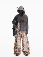 Distressed Star Print Baggy Jeans Pants 5