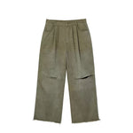 5942909237687,5942909237688,5942909237689,5942909237690, Distressed Straight Leg Twill Pants
