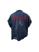 Distressed Superstar Graphic Oversized T-Shirt 2