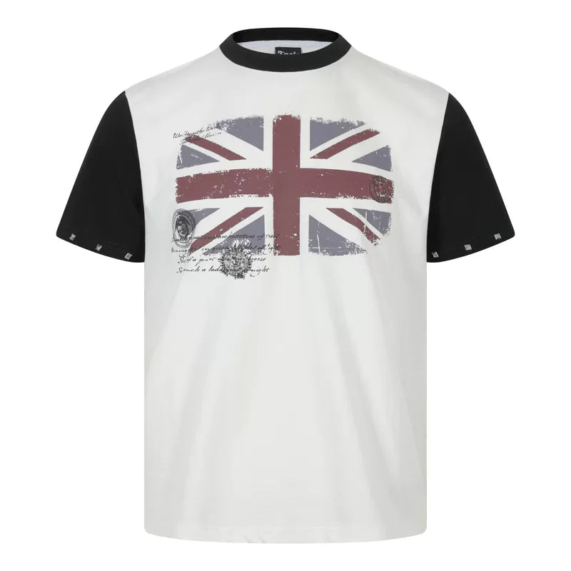 6065554017329,6065554017330,6065554017331,6065554017332, Distressed Union Jack Graphic Street T-Shirt