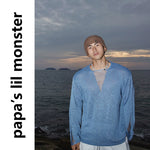 6089015259583,6089015259584,6089015259585, Distressed V-Neck Long-Sleeve Knit Sweater