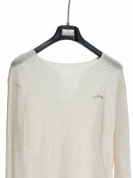 Distressed V-Neck Long Sleeve Knitted Sweater 5