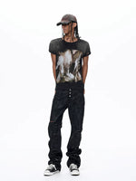 Distressed Visual Kei Graphic T-Shirt 3