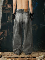 Distressed Wide Leg Denim Pants 3