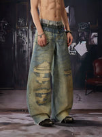 Distressed Wide-Leg Jeans 2