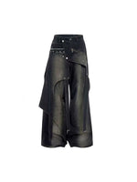 Distressed Wide-Leg Jeans Pants 5