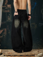 Distressed Wide Leg Ripped Denim Pants 5