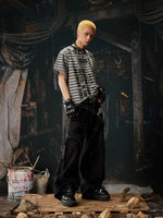 Distressed Wide Leg Streetwear Cargo Jeans Pants 5