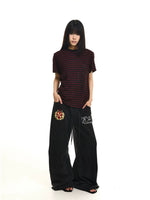 Distressed Wide-Leg Sweatpants 5
