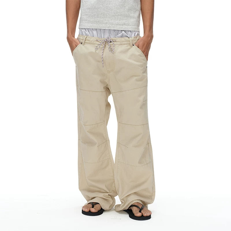 6219525703130,6219525703131,6219525703132,6219525703133, Distressed Wide Leg Workwear Pants