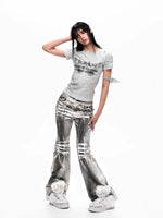 Distressed Wing Print Graphic T-Shirt 4