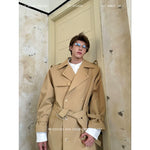 Double-Breasted Belted Trench Coat 1