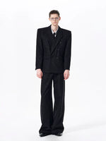 Double-Breasted Starry Sky Suit with Pants 4