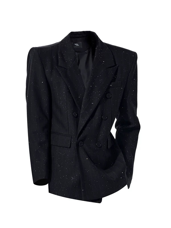 Double-Breasted Starry Sky Suit with Pants 5