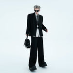 Double-Breasted Suit Jacket and Pants Set 4