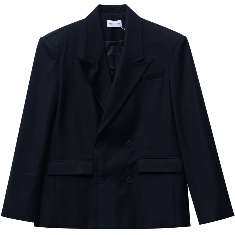 Double-Breasted Suit Jacket and Pants Set 5