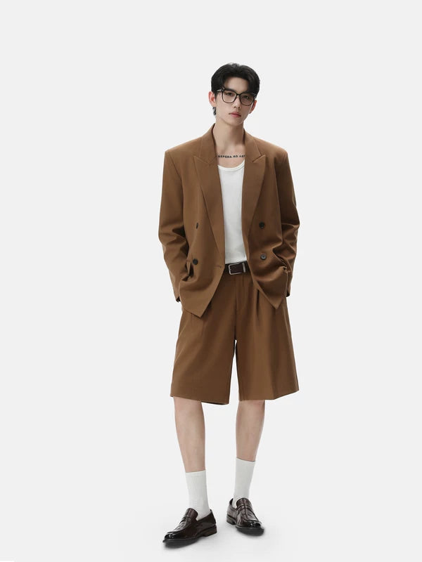 Double-Breasted Suit with Wide-Leg Pants 5