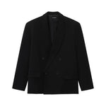 6120991137499,6120991137505,6120991137511, Double-Breasted Suit with Wide-Leg Pants