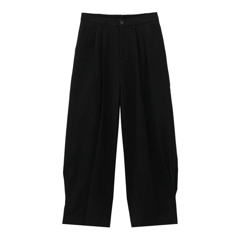 6120991137500,6120991137506,6120991137512, Double-Breasted Suit with Wide-Leg Pants