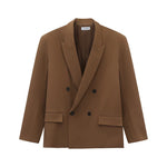 6120991137502,6120991137508,6120991137514, Double-Breasted Suit with Wide-Leg Pants